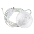 Uxcell Foot Pedal Switch,Round Light Control ON/Off Foot switch with1.8M Wire Plug Clear