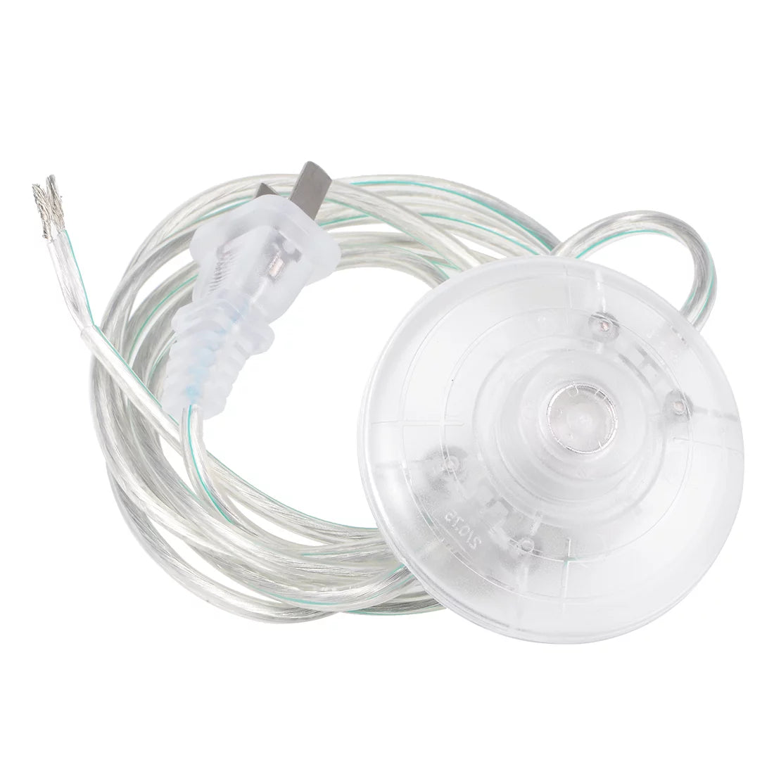 Uxcell Foot Pedal Switch,Round Light Control ON/Off Foot switch with1.8M Wire Plug Clear