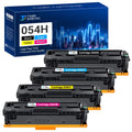 Toner Bank 4-Pack Compatible Toner Cartridge Replacement for Canon 054H Color imageCLASS LBP622Cdw MF644Cdw MF642Cdw MF640C LBP620 Pritner Ink (Black Cyan Magenta Yellow)
