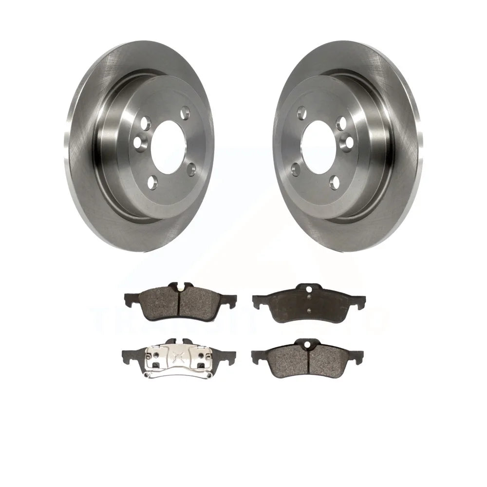 Transit Auto - Rear Disc Brake Rotors And Semi-Metallic Pads Kit For Mini Cooper K8F-101865