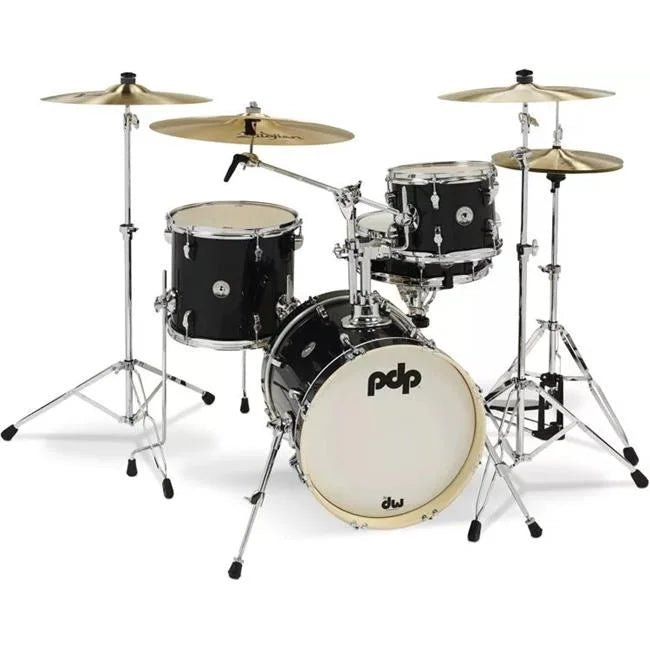 New Yorker Bass Drums - Black Onyx Sparkle CR HW - 4 Piece