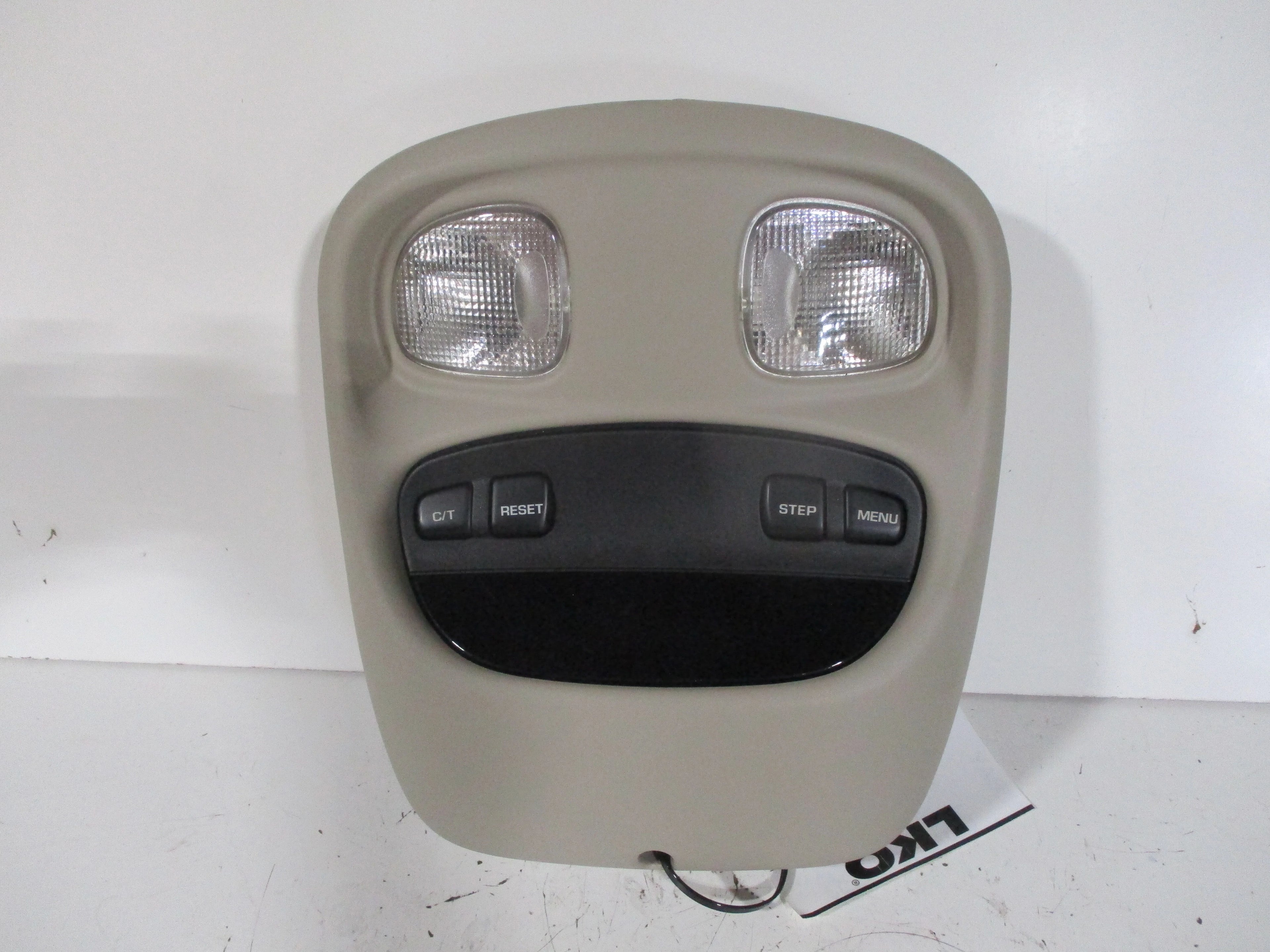Pre-Owned 01 02 03 04 Jeep Grand Cherokee Roof Mounted Tan Overhead Console OEM (Good)