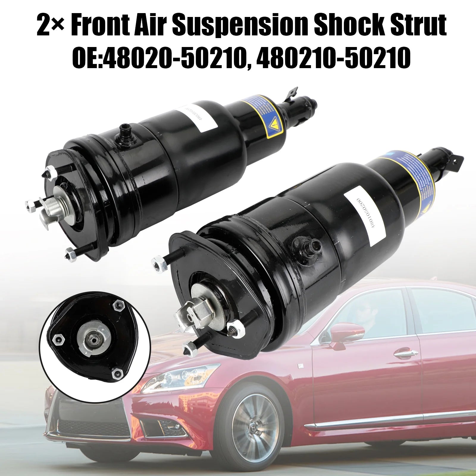 2 Front Air Suspension Shock Strut 48020/10-50210 for Lexus LS600 LS460 AWD