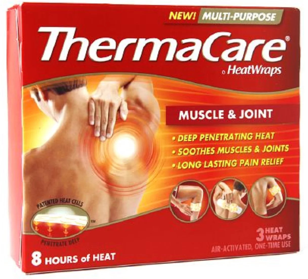 ThermaCare Heat Wraps Muscle & Joint 3 ea (Pack of 2)