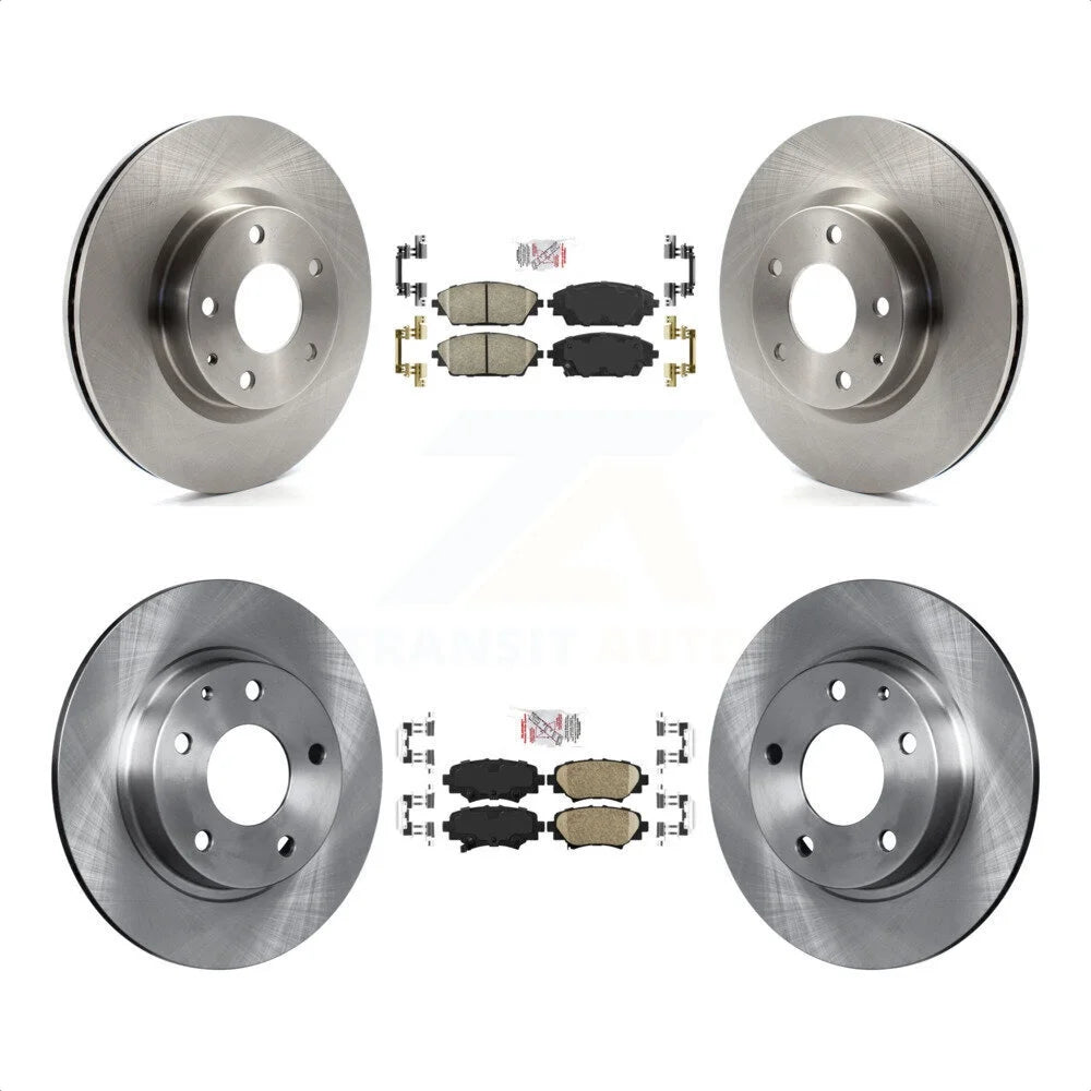 Transit Auto - Front Rear Ceramic Pads And Disc Brake Rotors Kit For Mazda 3 Sport 2.5L K8A-102323