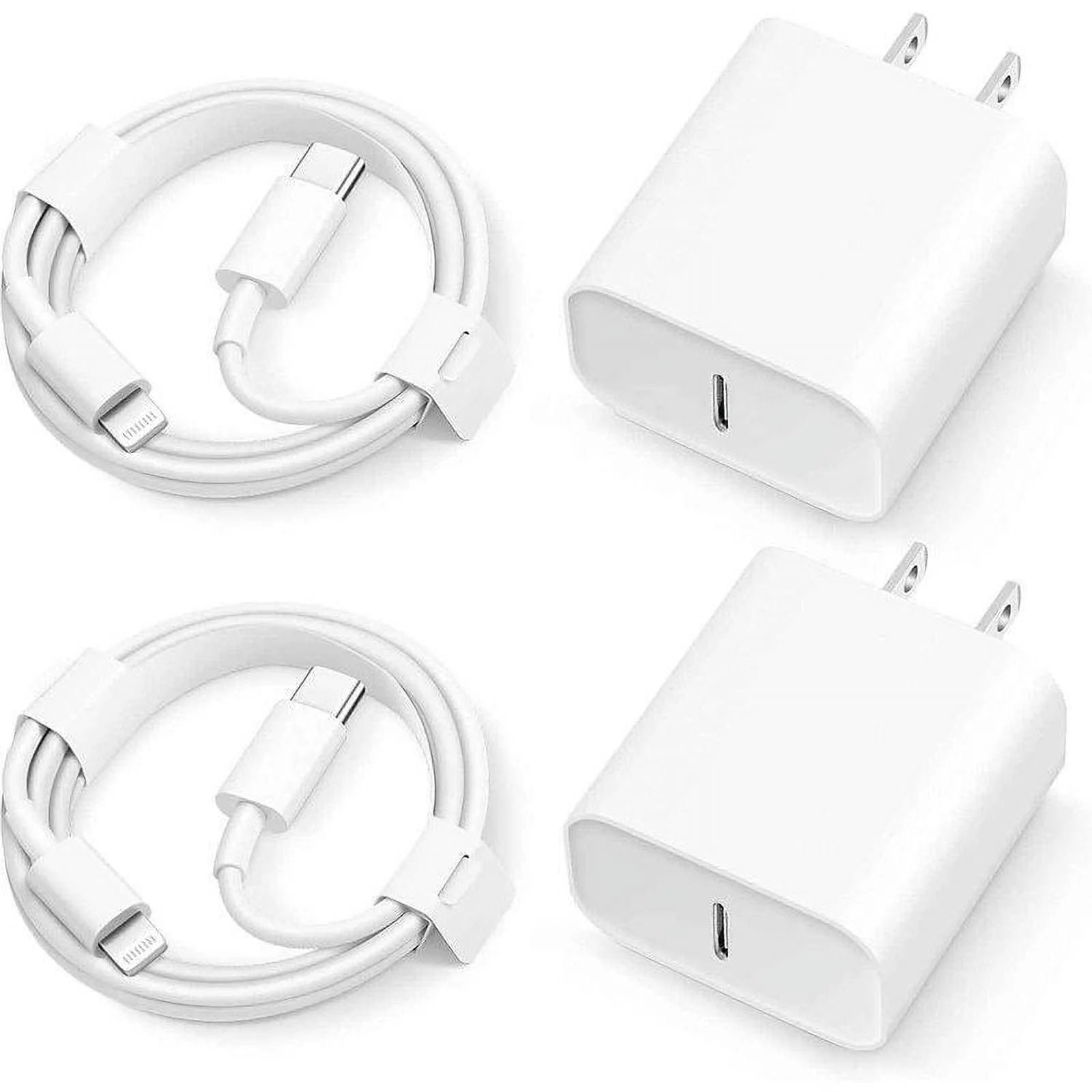 ASG 2 Pack For iPhone 11 12 13 Super Fast Charger 25W Rapid USB C Wall Charger Block PD Adapter with 6FT Fast Charging Cable Compatible