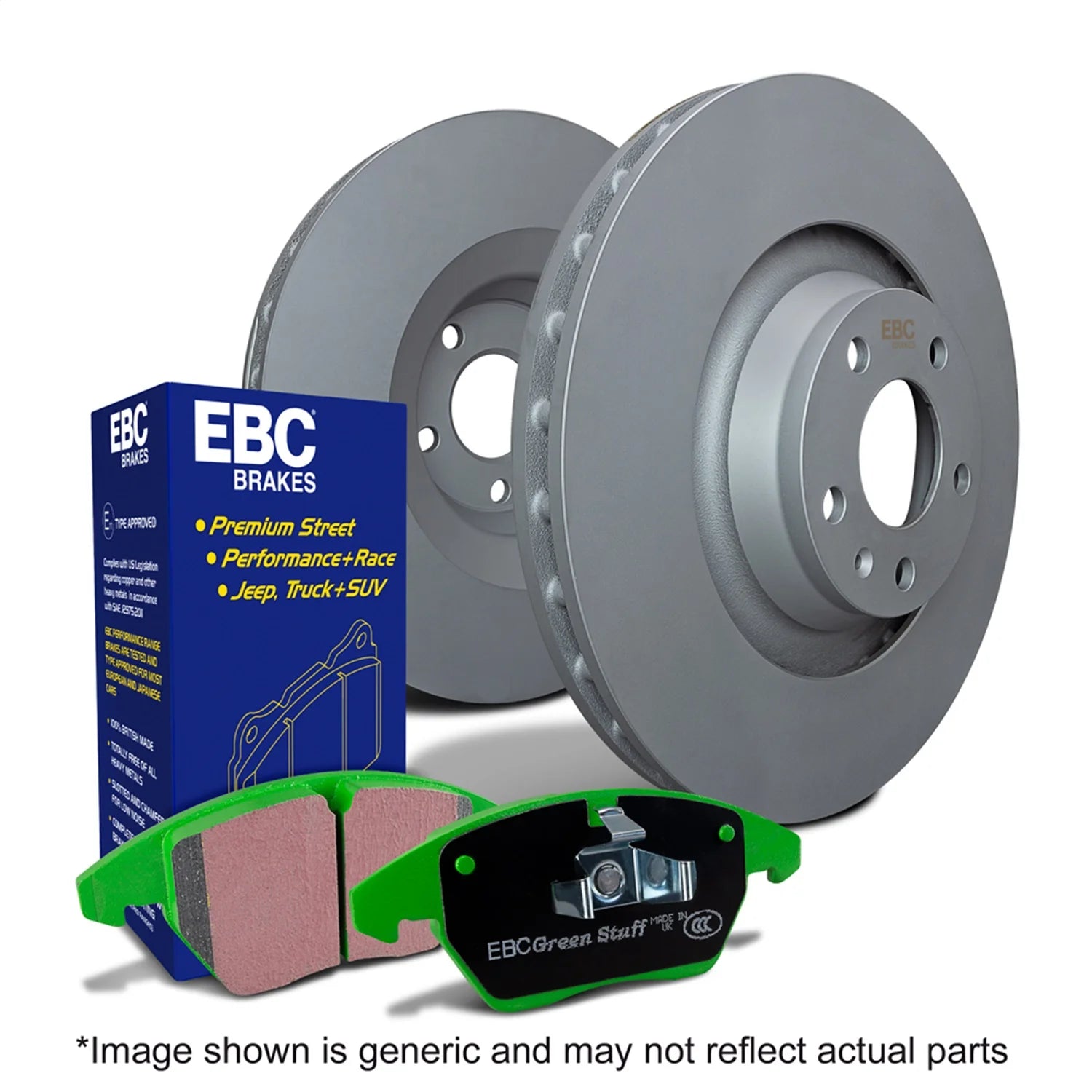 Ebc Brakes S11kr1367 S11 Kits Greenstuff 2000 And Rk Rotors Fits Elise Exige