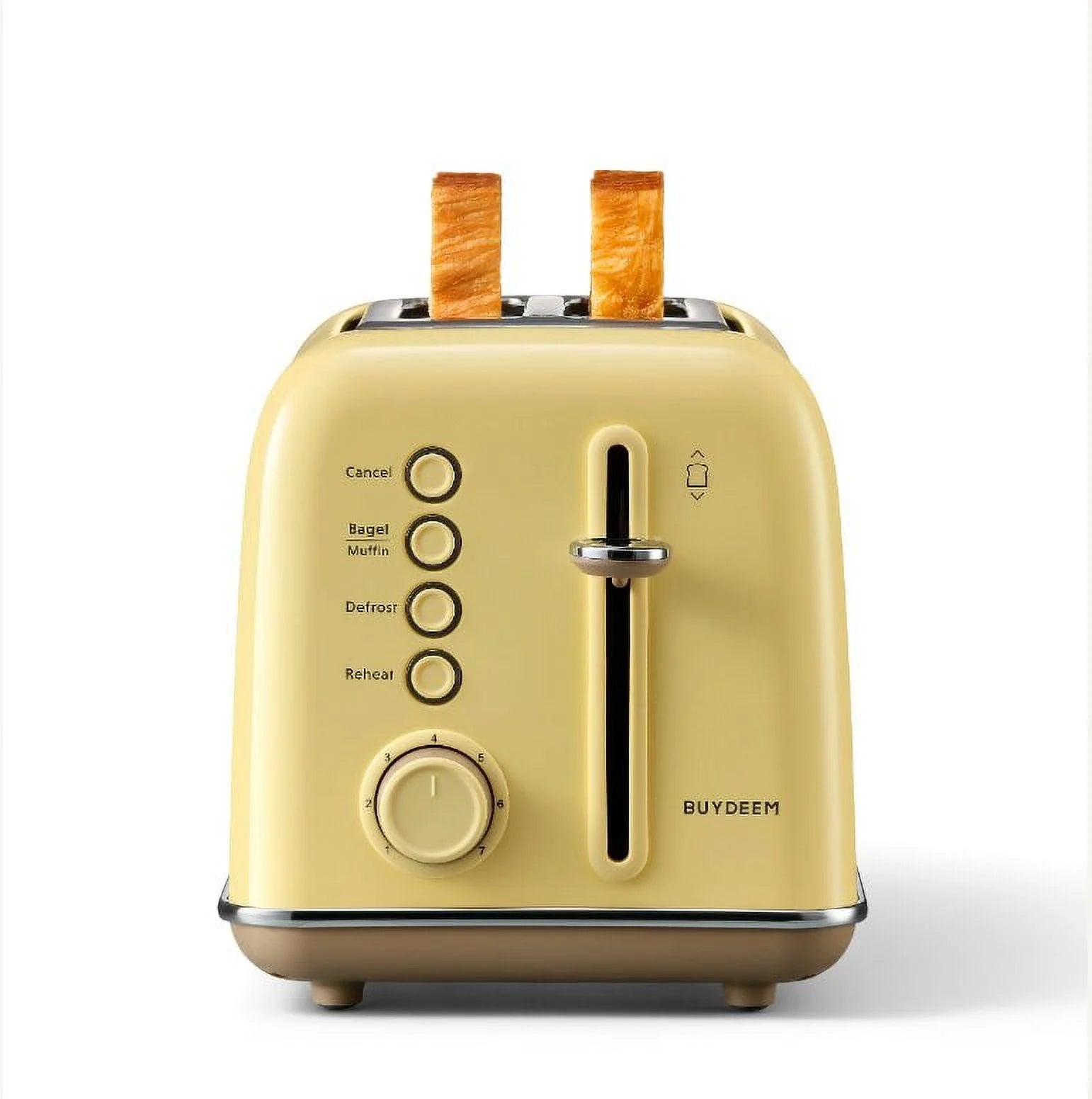 BUYDEEM Stainless Steel 2-Slice Toaster