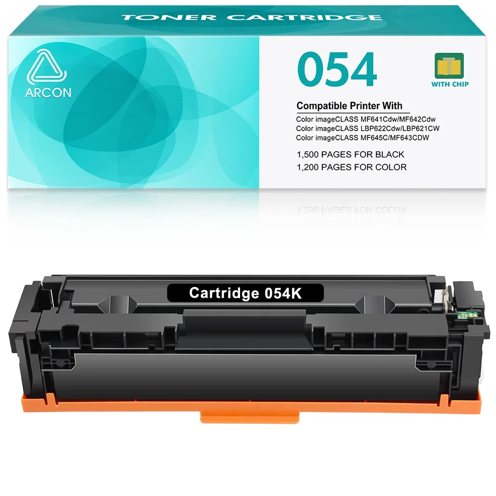 054 054H Compatible Toner for Canon Cartridge 054 Color ImageCLASS MF644Cdw MF642Cdw MF641Cw LBP622Cdw MF640C Black 1-Pack