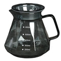 Heat Resistant Coffee Server Kettle Teapot with Handle Lid Coffee Pot Espresso Accessories , 600ml