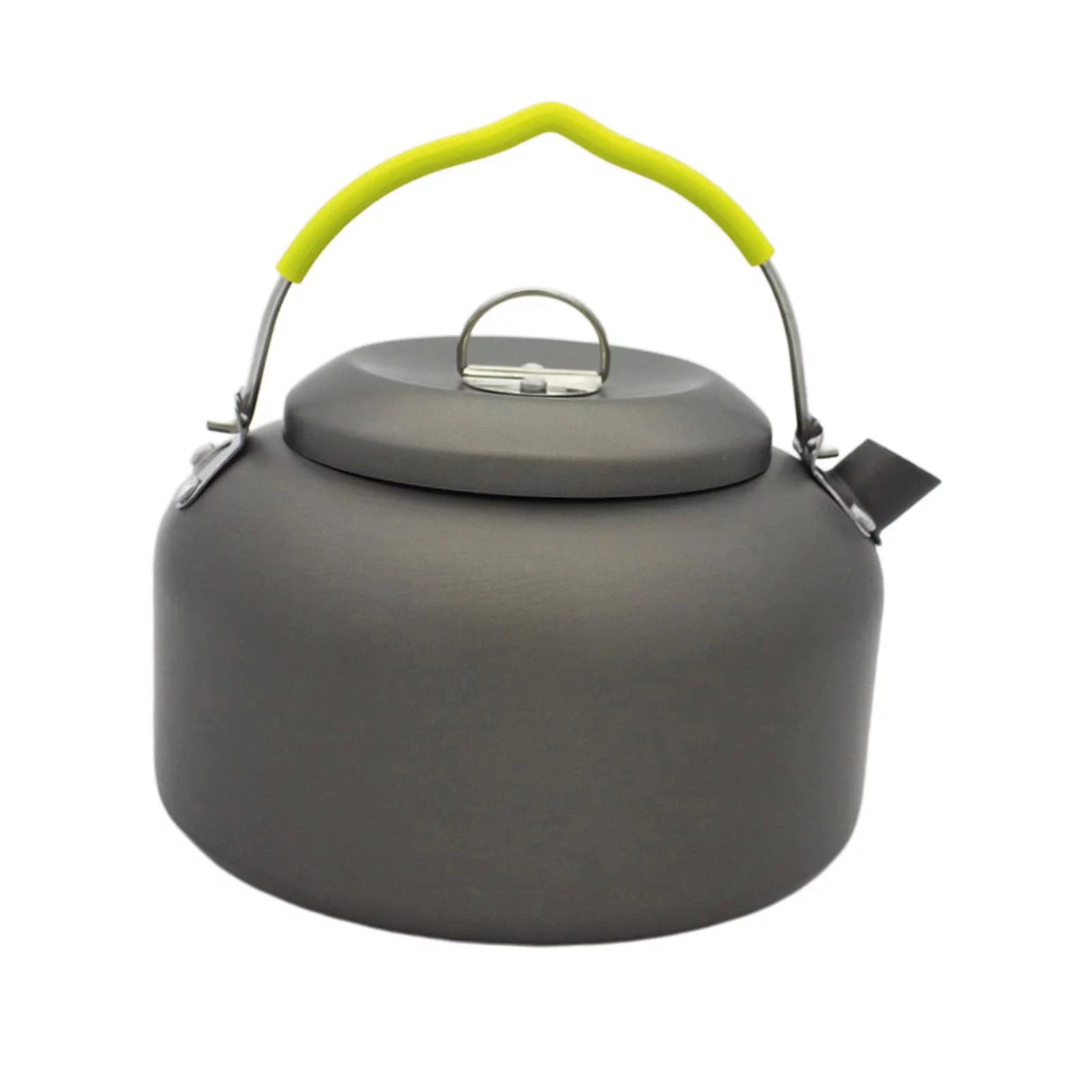 Camping Kettle, Premium Portable Outdoor Camping Tea Kettle Compact Lightweight Coffee Pot Alcohol Heater Tea Set for Outdoor Hiking Picnic Cooking