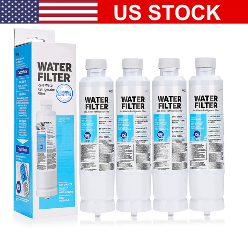 4Pack DA29-00020B HAF-CIN/EXP Refrigerator Water Filter, Compatible with Samsung Refrigerator Water Filter