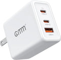 USB C Charger, 65W Fast Wall Charger, PD 3.0 Type C Charging Block Foldable Travel GaN Charger Adapter for iPhone 14/13/13 Mini/13 Pro, Samsung S23/S22, MacBook Pro/Air, iPad, Laptops, Dell XPS 13