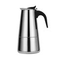 Reliable Stainless Steel Coffee Maker with Liquid Proof Spout and Excess Pressure Valve