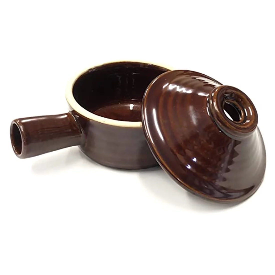 Kole Ceramic Microwave Chimney Cooker Brown