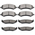 Teledu Front and Rear Brake Ceramic Pads For 1500 1500 Dakota Durango Aspen Performance