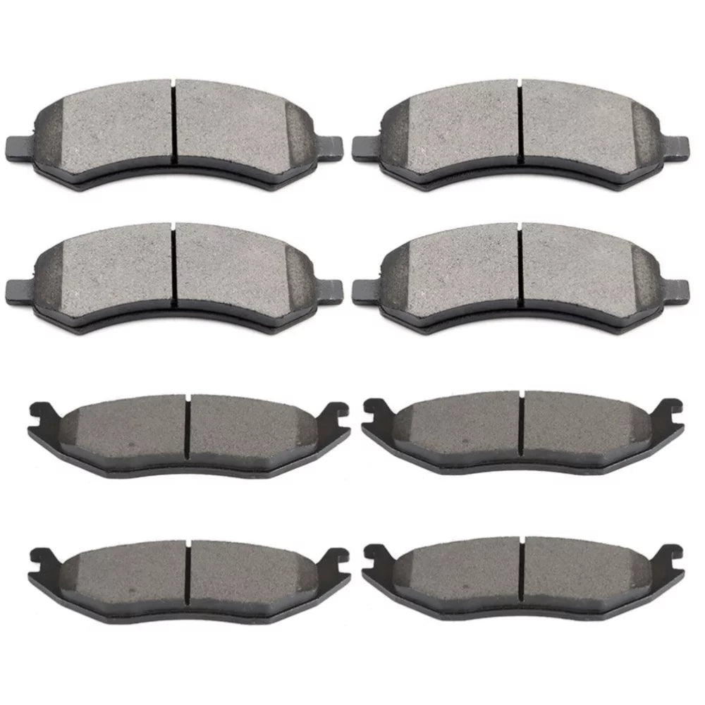 Teledu Front and Rear Brake Ceramic Pads For 1500 1500 Dakota Durango Aspen Performance