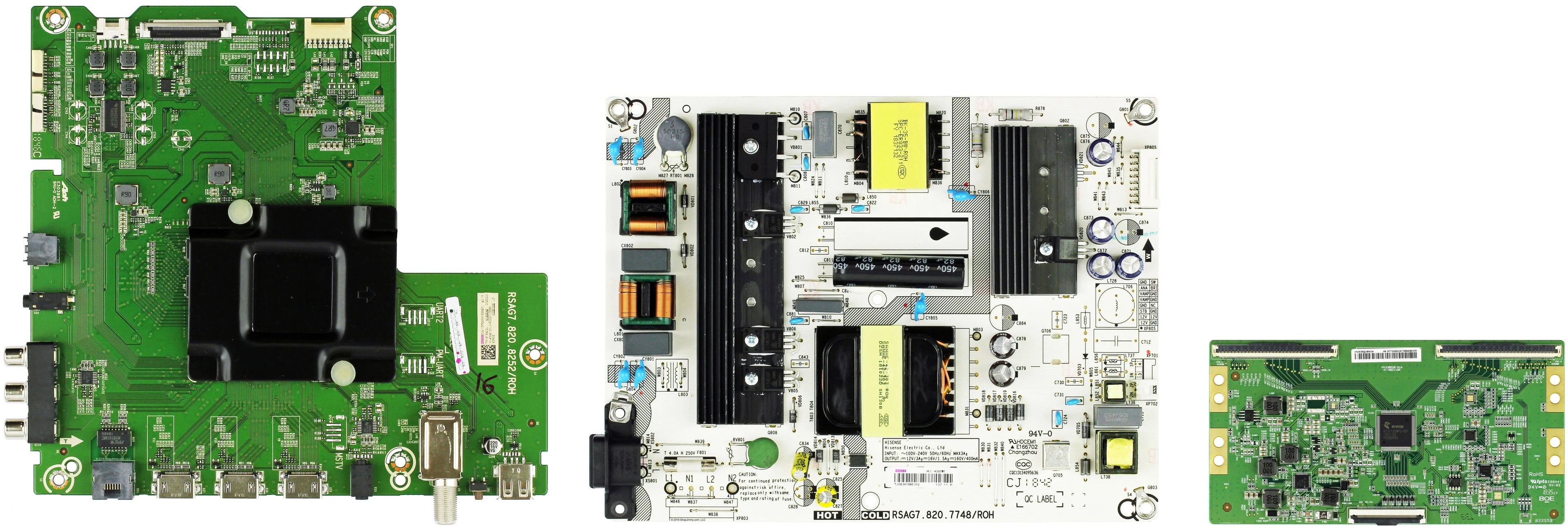 Hisense 43R6E Complete LED TV Repair Parts Kit VERSION 2 (SEE NOTE)