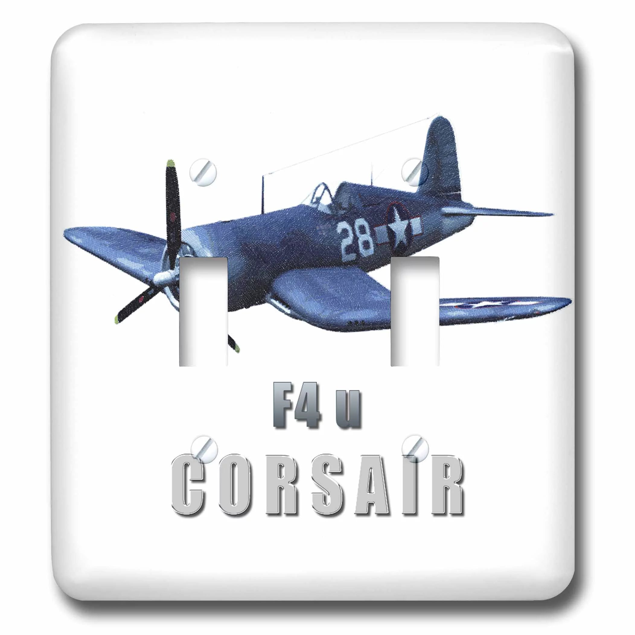 3dRose Corsair Aircraft - Double Toggle Switch (lsp_31868_2)