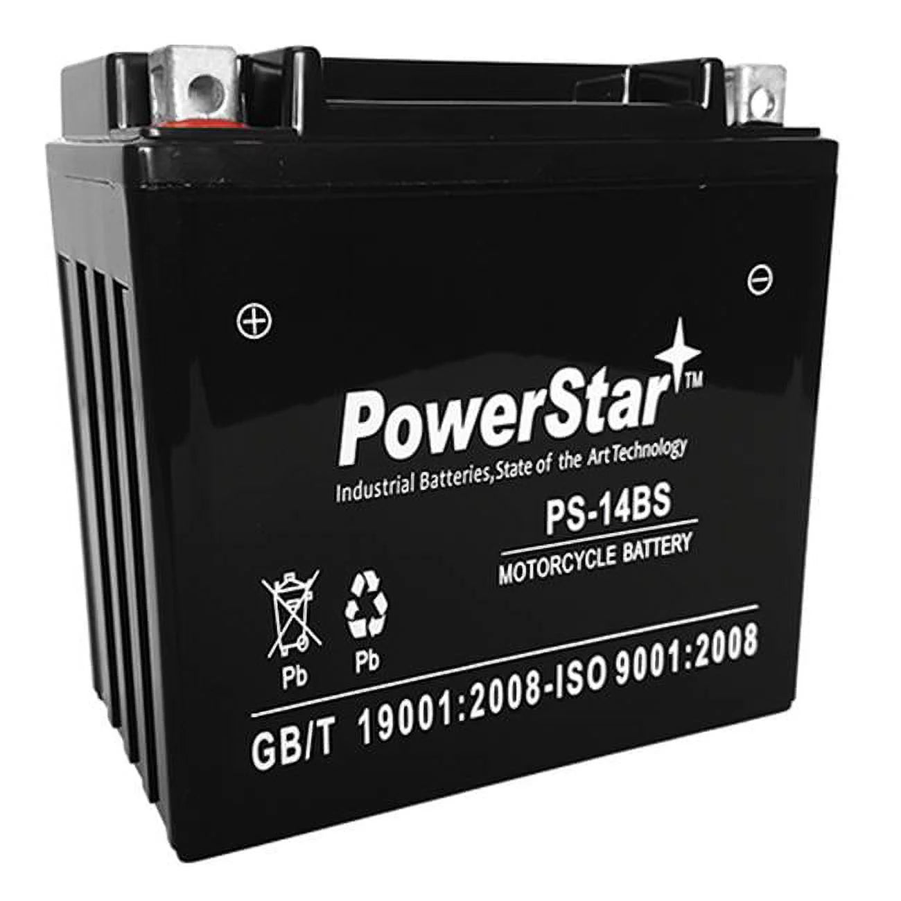 PowerStar  YTX14-BS Motorcycle Battery for 95-01 Kawasaki ZX1100-D Ninja ZX-11 1100CC