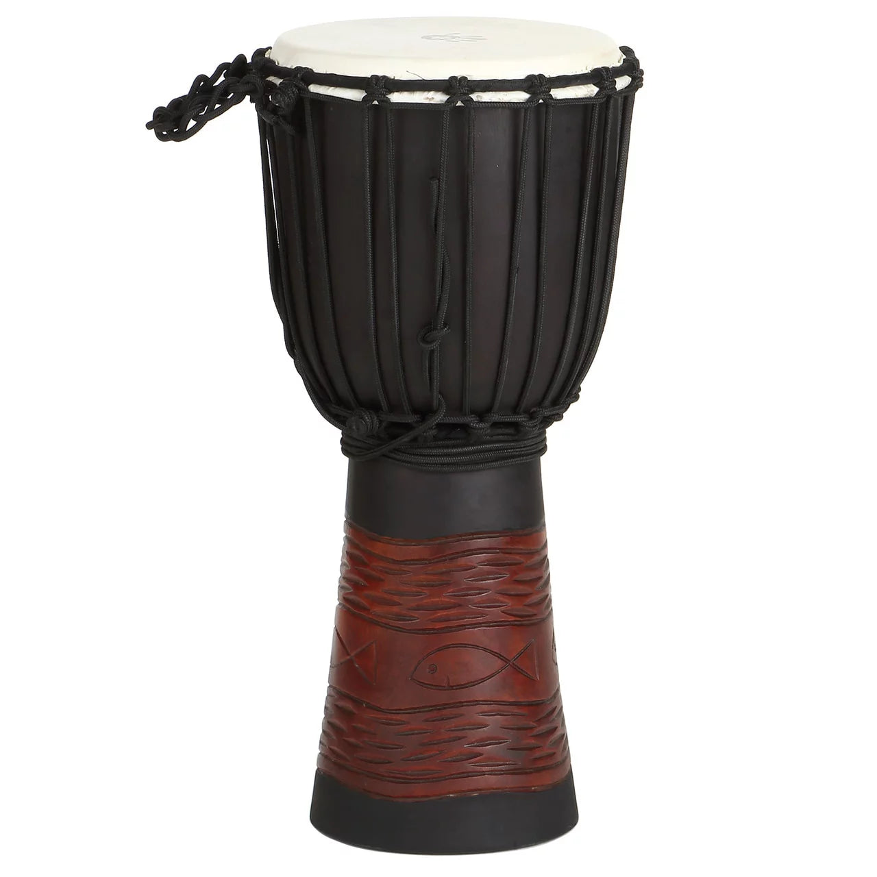 World Rhythm Djembe Drum 20 in. Tall x 10 in. Head