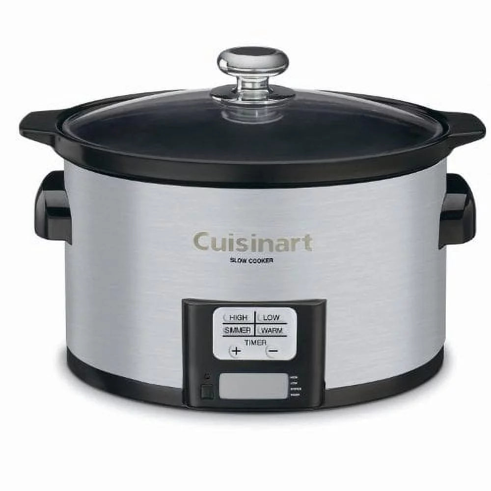 Cuisinart PSC-350 3-1/2-Quart Programmable Slow Cooker, Silver, Used