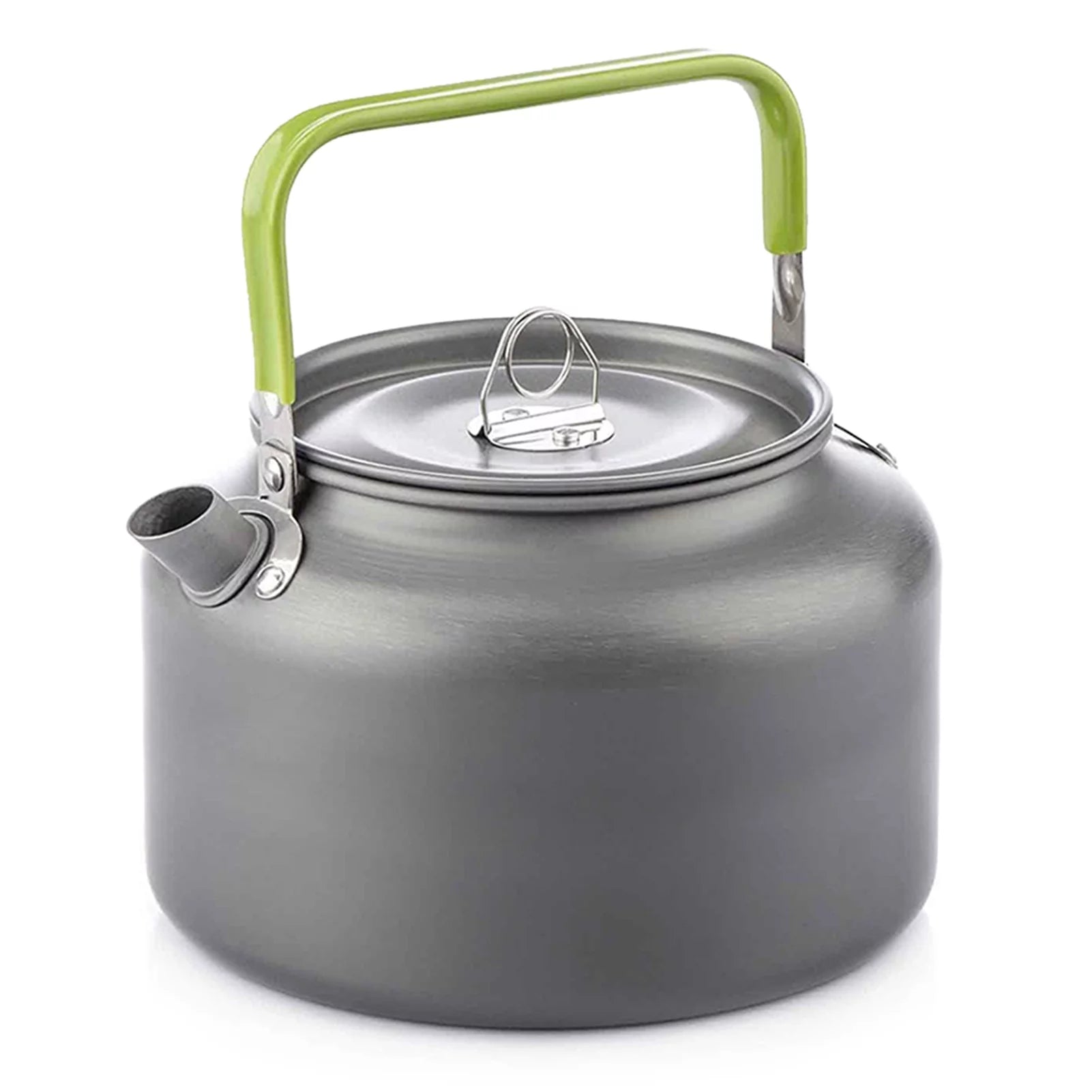 ammoon Aluminum Tea Kettle Coffee Pot Portable Camping Kettle 0.8L/1.2L/1.8L Carry Bag Included for Convenient Travel