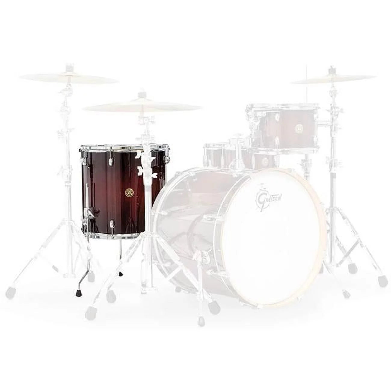Gretsch Import 775176 12 x 14 in. FT CM1 Merchandise for Drum, Deep Cherry Burst