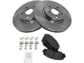 Front Ceramic Brake Pad and Rotor Kit - Compatible with 2009 - 2018 Toyota Corolla 2010 2011 2012 2013 2014 2015 2016 2017