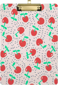 KXMDXA Cherry Fruits Cute Clipboard Hardboard Wood Nursing Clip Board and Pull for Standard A4 Letter 13x9 inches