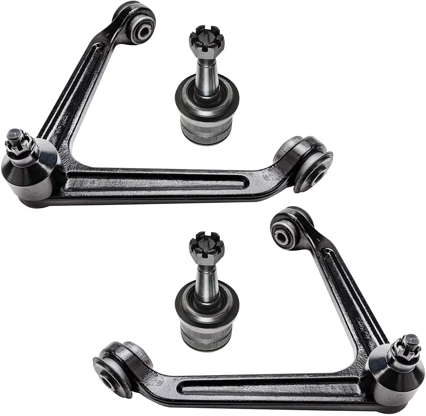 Detroit Axle - Front Upper Control Arms w/Ball Joints Lower Ball Joints Replacement for 2007 2008 2009 Aspen Dodge Durango