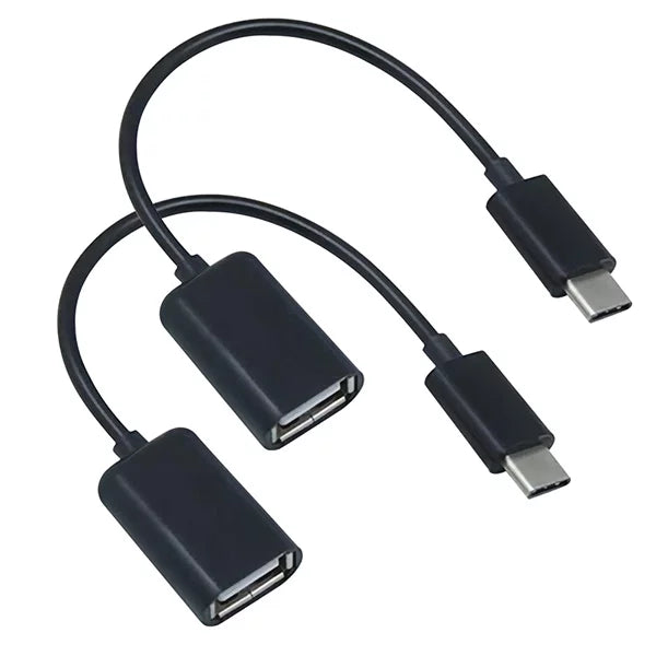 OTG USB-C 3.0 Adapter (2 Pack) Compatible with Microsoft Surface Book 2/Book 3/Pro X/Go 2/Pro 7 for multi use functions such as keyboard/thumb drives/mice/etc. (BLACK)