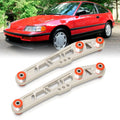 AJP Distributors JDM Sport Chrome Rear Lower Control Arms Red Bushings Compatible/Replacement For Honda Civic CRX Del Sol Integra 1988 1989 1990 1991 1992 1993 1994 1995 1996 1997 1998 1999 2000 2001