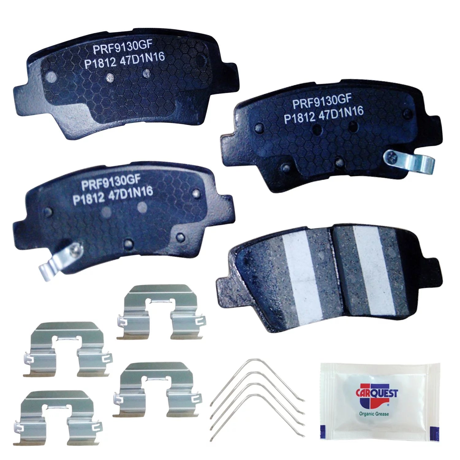 Carquest Professional Platinum Ceramic Brake Pads - Rear (4-Pad Set) Fits select: 2013-2020 HYUNDAI ELANTRA, 2016-2019 KIA OPTIMA