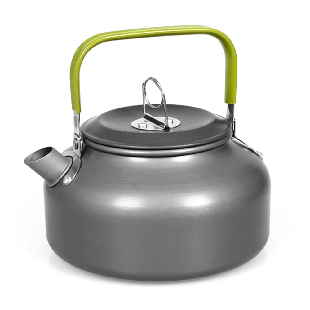 0.8L Portable Water Kettle Water Pot Teapot Coffee Pot Indoor Aluminum Alloy Tea Kettle Outdoor Camping Hiking Picnic Pot