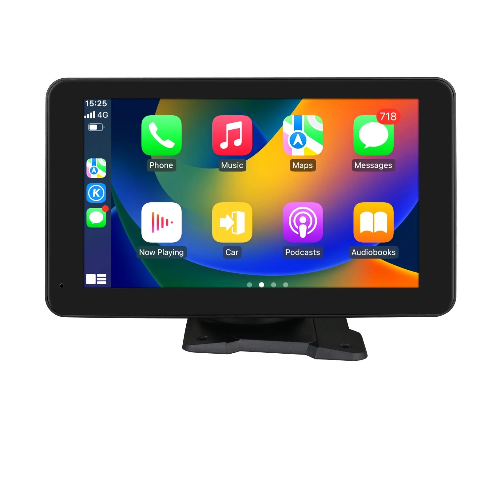 GPS Navigation Apple Carplay AUX FM Car Radio Stereo Head Unit 7 Touchscreen 360¡ã Adjustable Portable Mirror Link Android Auto Monitor Player