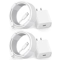 2-PACK Lightning to USB-C Cable for iPhone 14,13,12,11,X,XR Wall Charger + 6 FT Type-C to Lightning Cable, Compatible with iPhone 14 Pro /13 Pro / 12 Pro Max / XS / XS Max / X