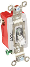 Hubbell Wiring Devices HBL1221PLC 20 Amp 120/277 VAC 1-Pole Clear Toggle Switch