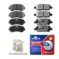 Front & Rear Ceramic Brake Pads For 2017 2016 2015 2014 Nissan Rogue