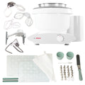 Bosch Universal Plus Stand Mixer with NutriMill Baker's Pack Accessory Bundle including Bowl Scraper, Cookie, and Cake Paddles, Icing Kit, and Silicone Cookie Sheet Liners