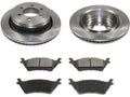 Rear Ceramic Brake Pads and Rotor Kit - Compatible with 2012 - 2020 Ford F-150 (2012 - 2014 Models with 6-Lug Wheels) 2013 2015 2016 2017 2018 2019