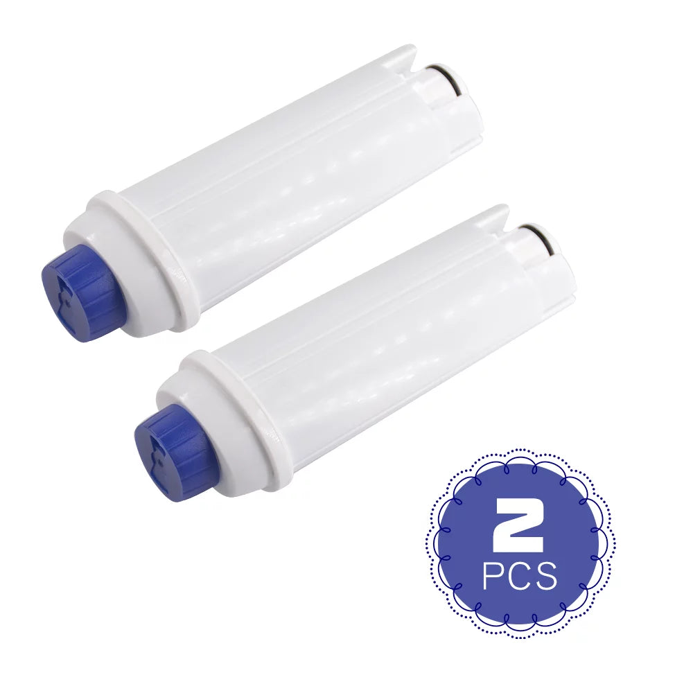 Suzicca 2 PCS Replacement Water Filter Cartridges Compatible with Delonghi DLS C002 Automatic Coffee Machine Activated Carbon Softener