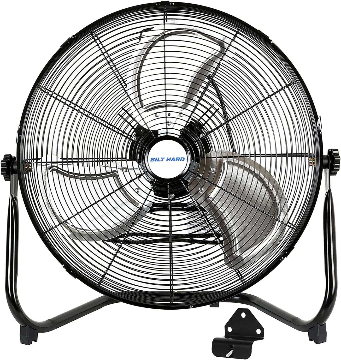 BILT HARD 4650 CFM 20 High Velocity Floor Fan, 3-Speed Heavy Duty Metal Fan with Wall-Mounting System, Industrial Shop Fan for Commercial, Garage, and Greenhouse