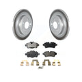 Transit Auto - Rear Coated Disc Brake Rotors And Semi-Metallic Pads Kit For Mini Cooper With 280mm Diameter Rotor KGF-102524