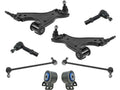 Front Control Arm Ball Joint Tie Rod End Kit 8 Piece - Compatible with 2007 - 2016 GMC Acadia 2008 2009 2010 2011 2012 2013 2014 2015