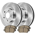 AutoShack Front Brake Rotors and Performance Ceramic Pads Kit Driver and Passenger Side Replacement for 2004-2008 Toyota Solara 2004-2010 Sienna 2005-2006 Camry 2005-2007 Avalon 2002-2003 Lexus ES300